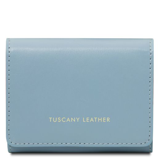 Diana Esclusivo Portafogli in Pelle - Misura Piccola Celeste TL142437