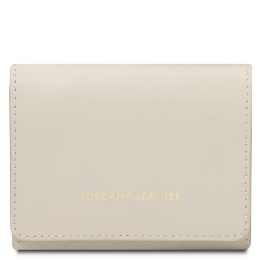 Diana Esclusivo Portafogli in Pelle - Misura Piccola Beige TL142437