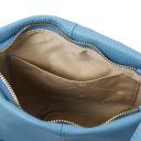 TL Bag Umhängetasche aus Weichem Leder Hellblau TL141720