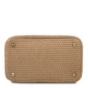 TL Bag Bolso Cubo Efecto Paja Beige TL142208