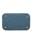 TL Bag Bolso Cubo Efecto Paja Azul claro TL142208