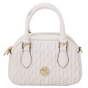 Chantilly Bauletto in Pelle Morbida Bianco TL142446