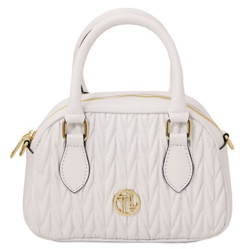 Chantilly Bolso a Mano en Piel Morbida Blanco TL142446