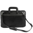 Caserta Serviette Conférencier en Cuir Noir TL142070