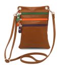 TL Bag Tracollina in Pelle Morbida Cognac TL142431
