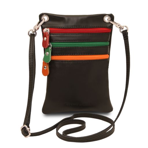 TL Bag Сумка-мини через плечо из мягкой кожи Черный TL142431