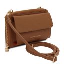Urania Portafoglio/portacellulare in Pelle con Tracolla Cognac TL142433