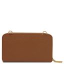 Urania Portafoglio/portacellulare in Pelle con Tracolla Cognac TL142433