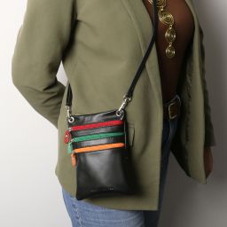 TL Bag Sac Bandoulière en Cuir Souple Taupe foncé TL142431