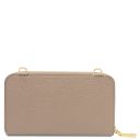 Urania Portefeuille/supporte Pour Téléphone en Cuir Avec Bandoulière Taupe clair TL142433