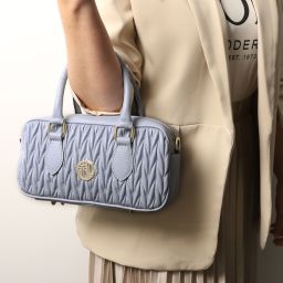 Mousse Borsa a Mano in Pelle Bianco TL142447