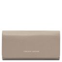 Iside Elégant Portefeuille en Cuir - Grand Modèle Taupe clair TL142434