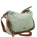 Sierra Suede Leather Shoulder bag Mint Green TL142419