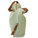 Sierra Suede Leather Shoulder bag Mint Green TL142419