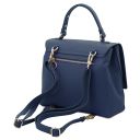 Silene Sac à Main en Cuir Convertible en sac à dos Bleu foncé TL142152