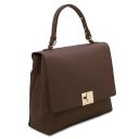 Silene Leather Convertible Backpack Handbag Coffee TL142152