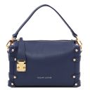Praline Bauletto in Pelle Morbida Blu scuro TL142422