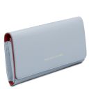 Iside Elégant Portefeuille en Cuir - Grand Modèle Bleu céleste TL142434