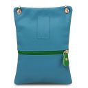 TL Bag Tracollina in Pelle Morbida Turchese TL142431