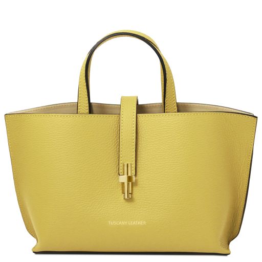 Agatha Handtasche aus Leder Lime Gelb TL142456