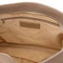 Brenda Schultertasche aus Weichem Leder Taupe TL142450