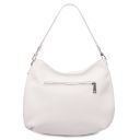 Brenda Borsa al Hombro en Piel Suave Blanco TL142450