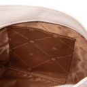 Brenda Schultertasche aus Weichem Leder Weiß TL142450