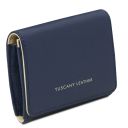 Iside Exclusive Leather Wallet - Small Size Dark Blue TL142436