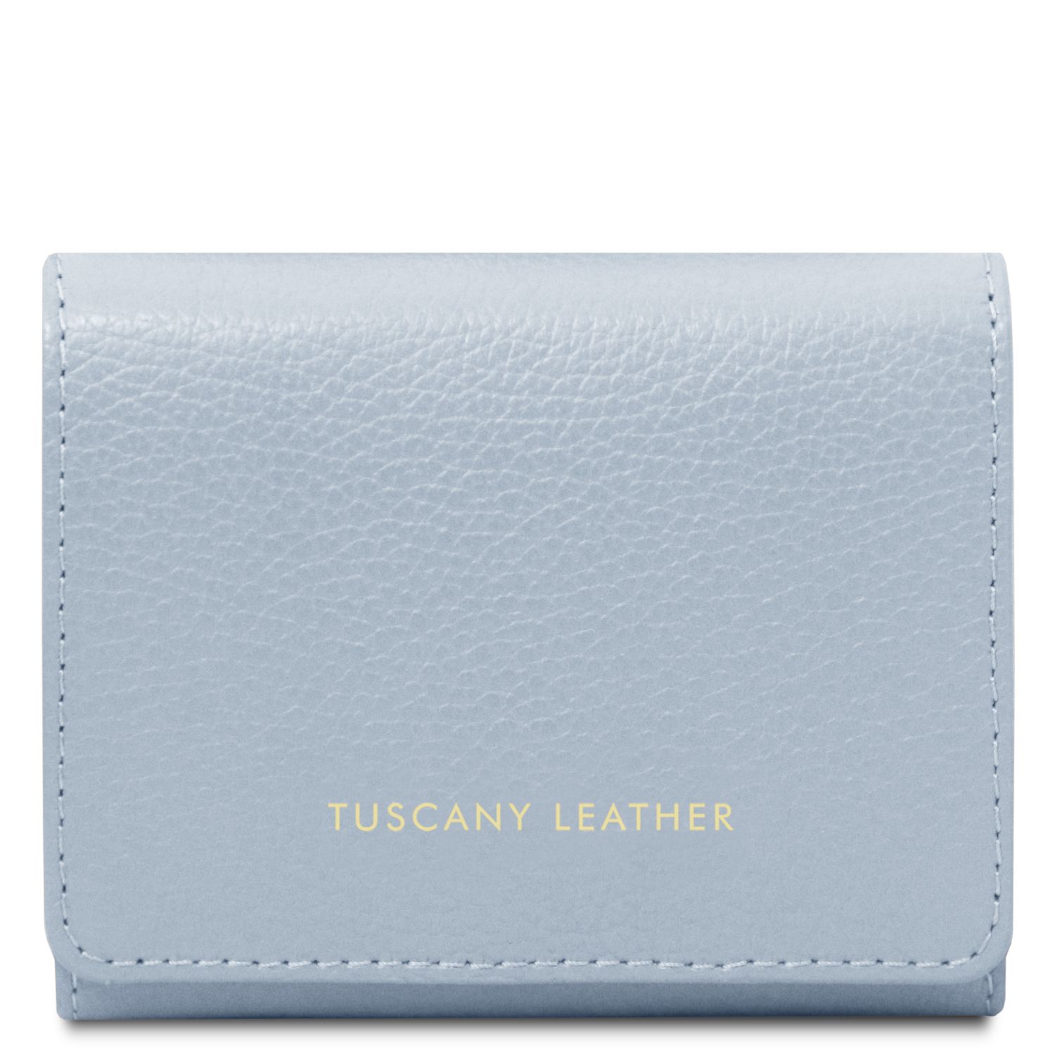 Esclusivo portafoglio in pelle Misura piccola Celeste