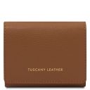 Iside Esclusivo Portafogli in Pelle - Misura Piccola Cognac TL142436