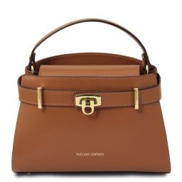 Maisy Handtasche aus Leder Cognac TL142459