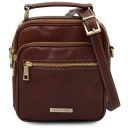 Paul Leather Crossbody Bag Brown TL142457