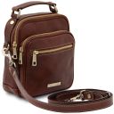 Paul Leather Crossbody Bag Brown TL142457