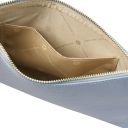 Diva Bolso Noche en Piel et Bandolera de Cadena Azul claro TL142461