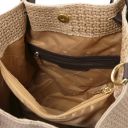 TL KeyLuck Tasche aus Geprägtem Leder Beige TL141573