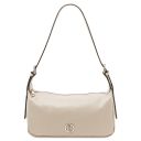 Miranda Borsa al Hombro en Piel Suave Beige TL142467