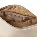 Miranda Schultertasche aus Weichem Leder Beige TL142467