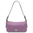 Miranda Schultertasche aus Weichem Leder Lilla TL142467