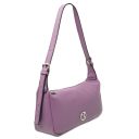 Miranda Schultertasche aus Weichem Leder Lilla TL142467