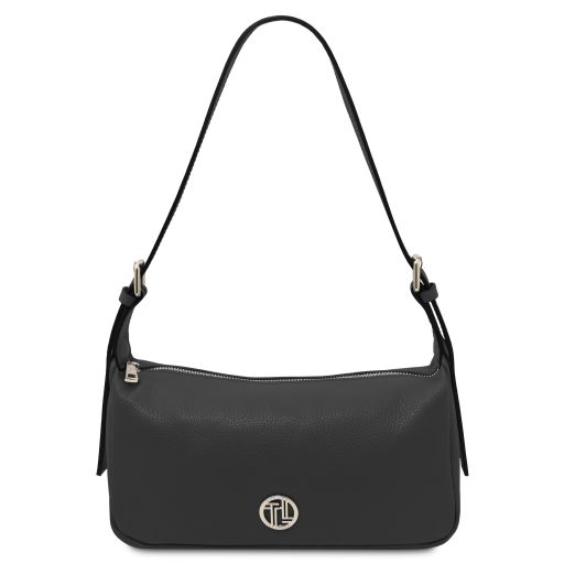 Miranda Soft Leather Shoulder bag Black TL142467