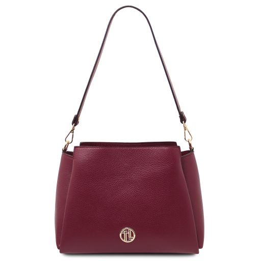 Abby Borsa al Hombro en Piel Bordeaux TL142468