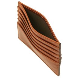 Leather Card Holder Natural TL142469