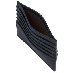 Portacarte in Pelle Blu scuro TL142469