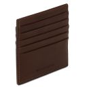 Porte-cartes en Cuir Marron foncé TL142469
