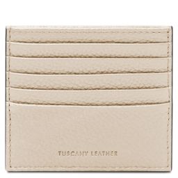 Porte-cartes en Cuir Beige TL142470