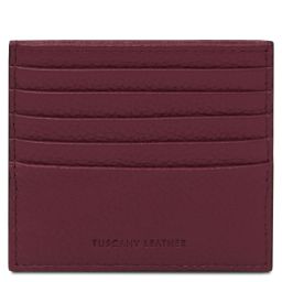Portacarte in Pelle Bordeaux TL142470