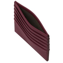 Portacarte in Pelle Bordeaux TL142470