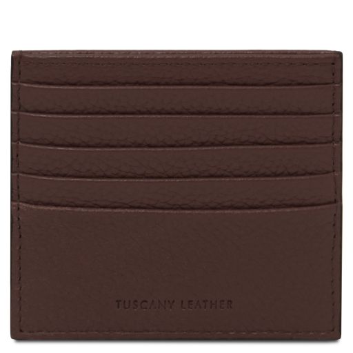 Kartenetui aus Leder Kaffee TL142470
