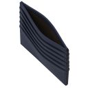 Leather Credit Card Holder Dark Blue TL142470