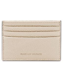 Portacarte in Pelle Beige TL142472